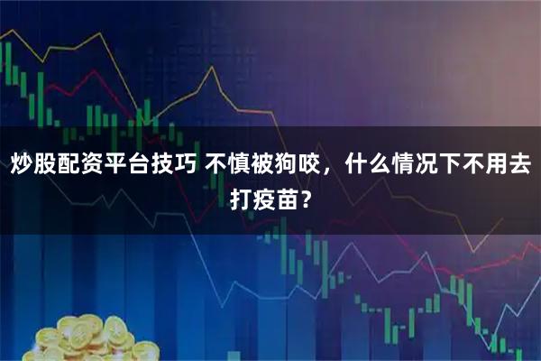 炒股配资平台技巧 不慎被狗咬，什么情况下不用去打疫苗？